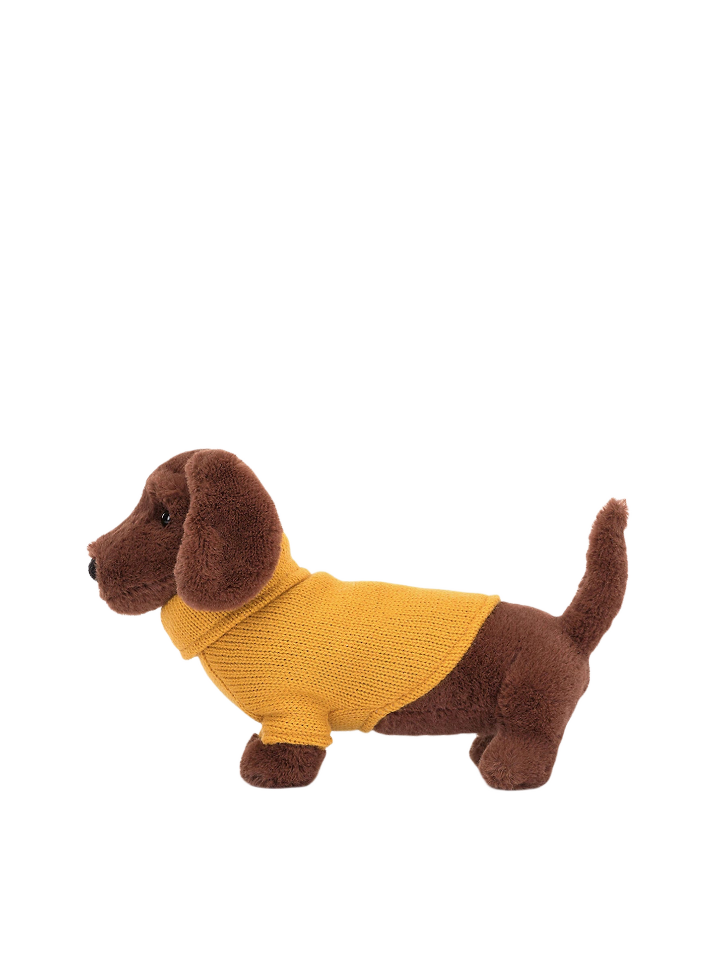 JELLYCAT-Sweater Sausage Dog Yellow Soft Toy (14cm)