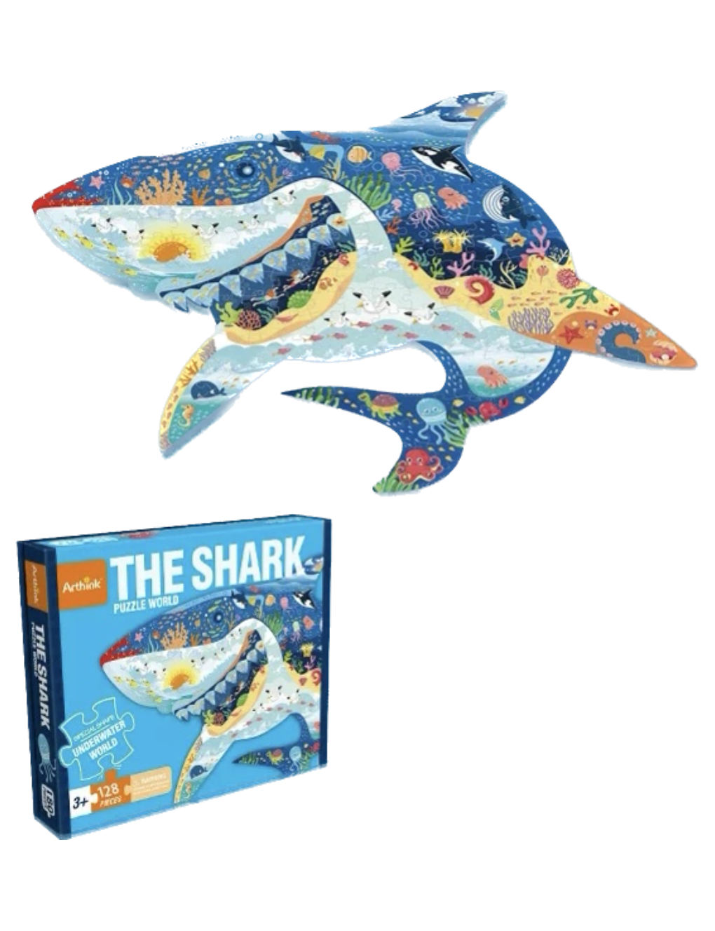 ARTHINK-Puzzle World (128 pcs) | The Shark