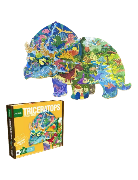 ARTHINK-Puzzle World (180 pcs) | Triceratops