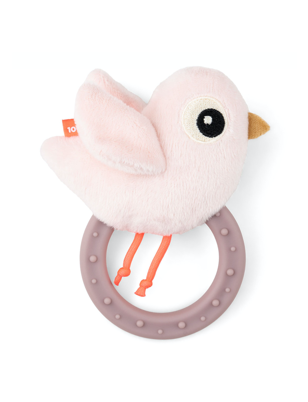 DONE BY DEER-Birdee Teething Ring Rattle|Pink