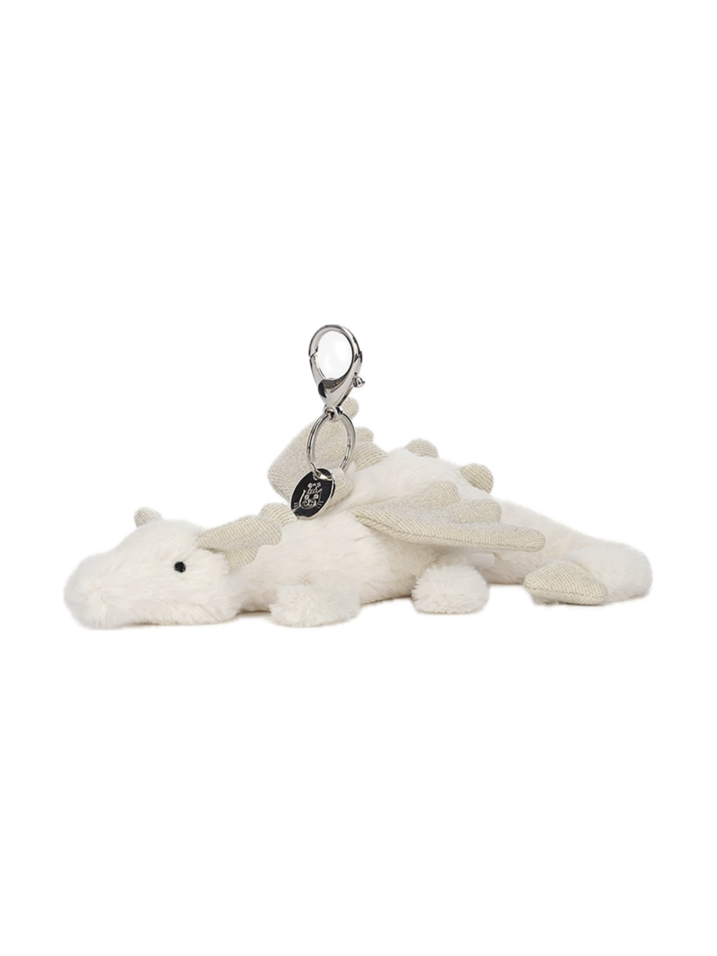 JELLYCAT-Snow Dragon Soft Bag Charm (22cm)