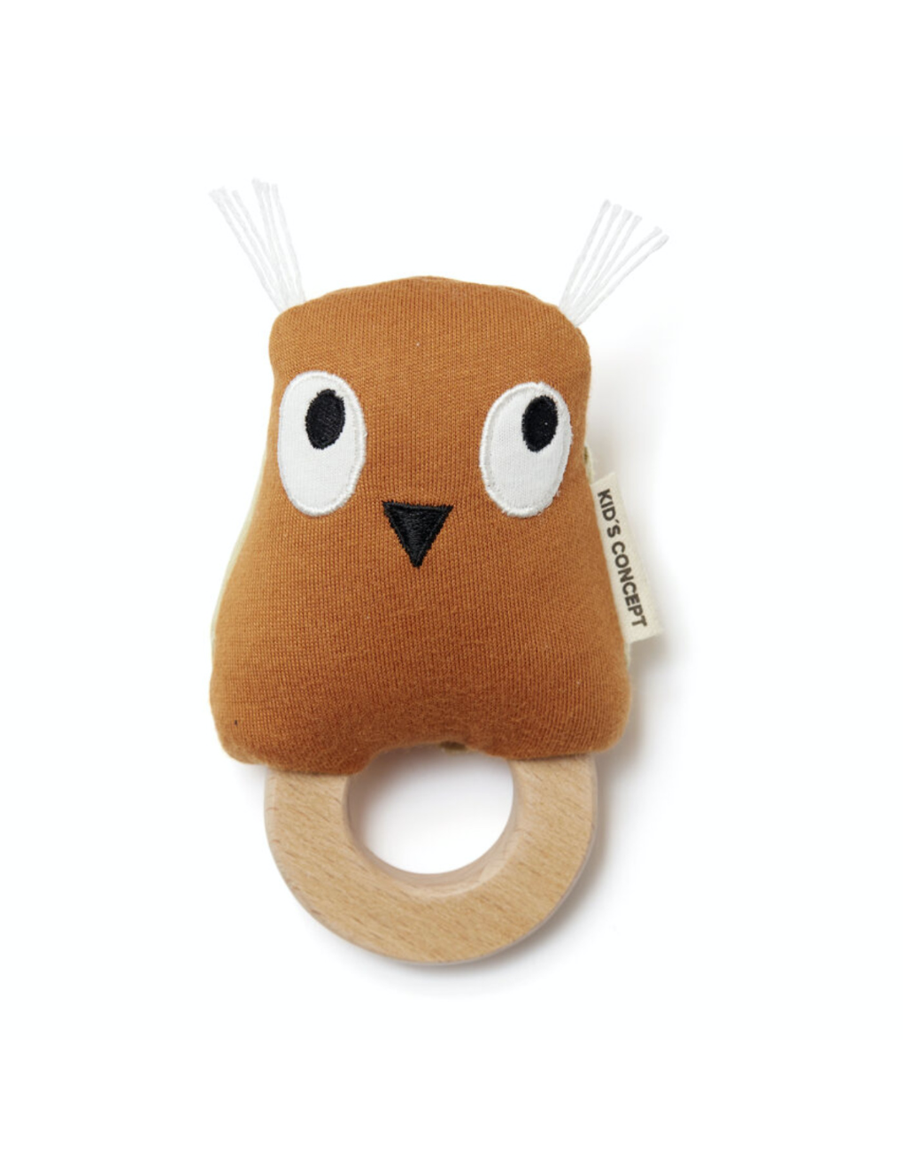 KID'S CONCEPT-Edvin Owl Rattle|Rust