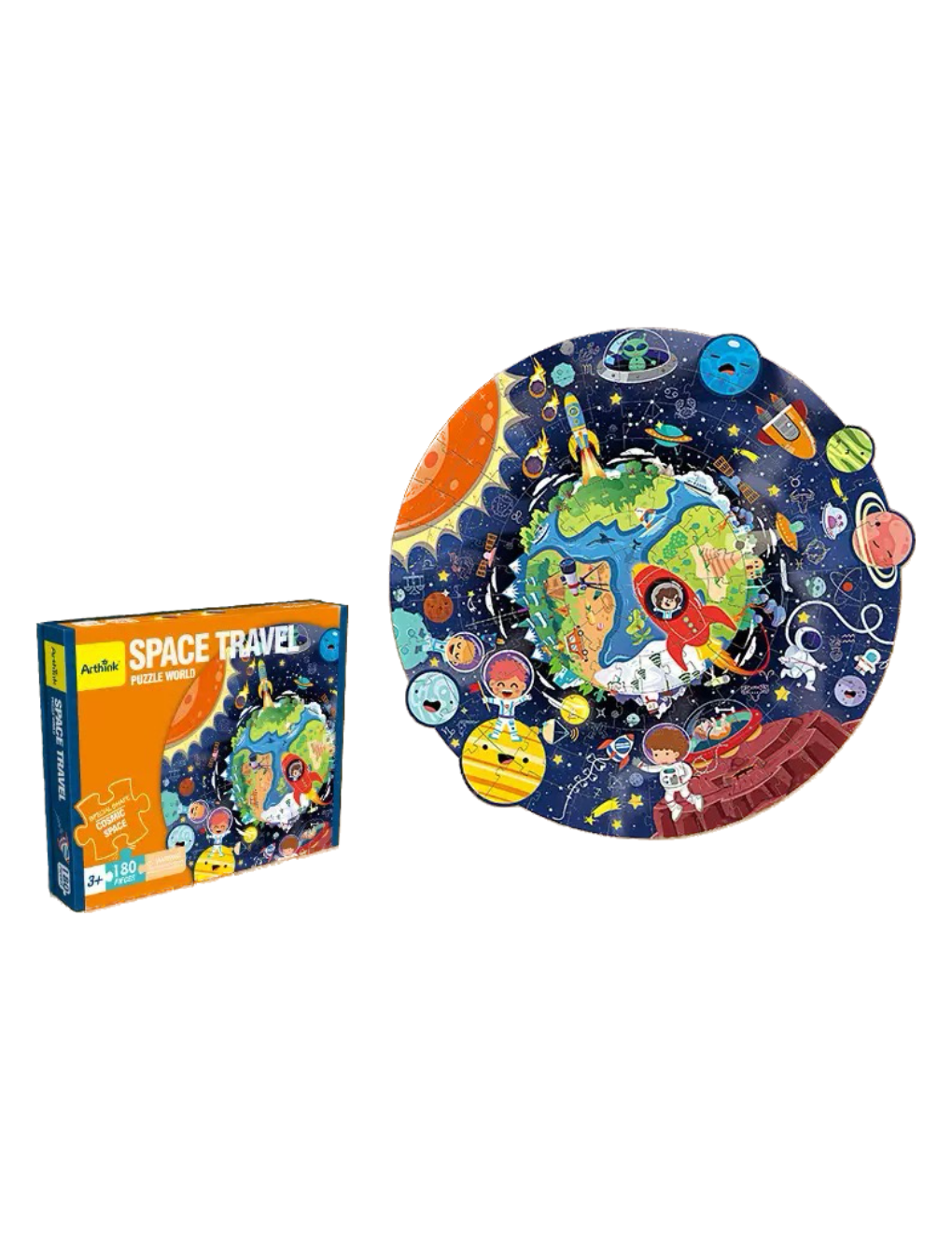 ARTHINK-Puzzle World (180 pcs) | Space Travel